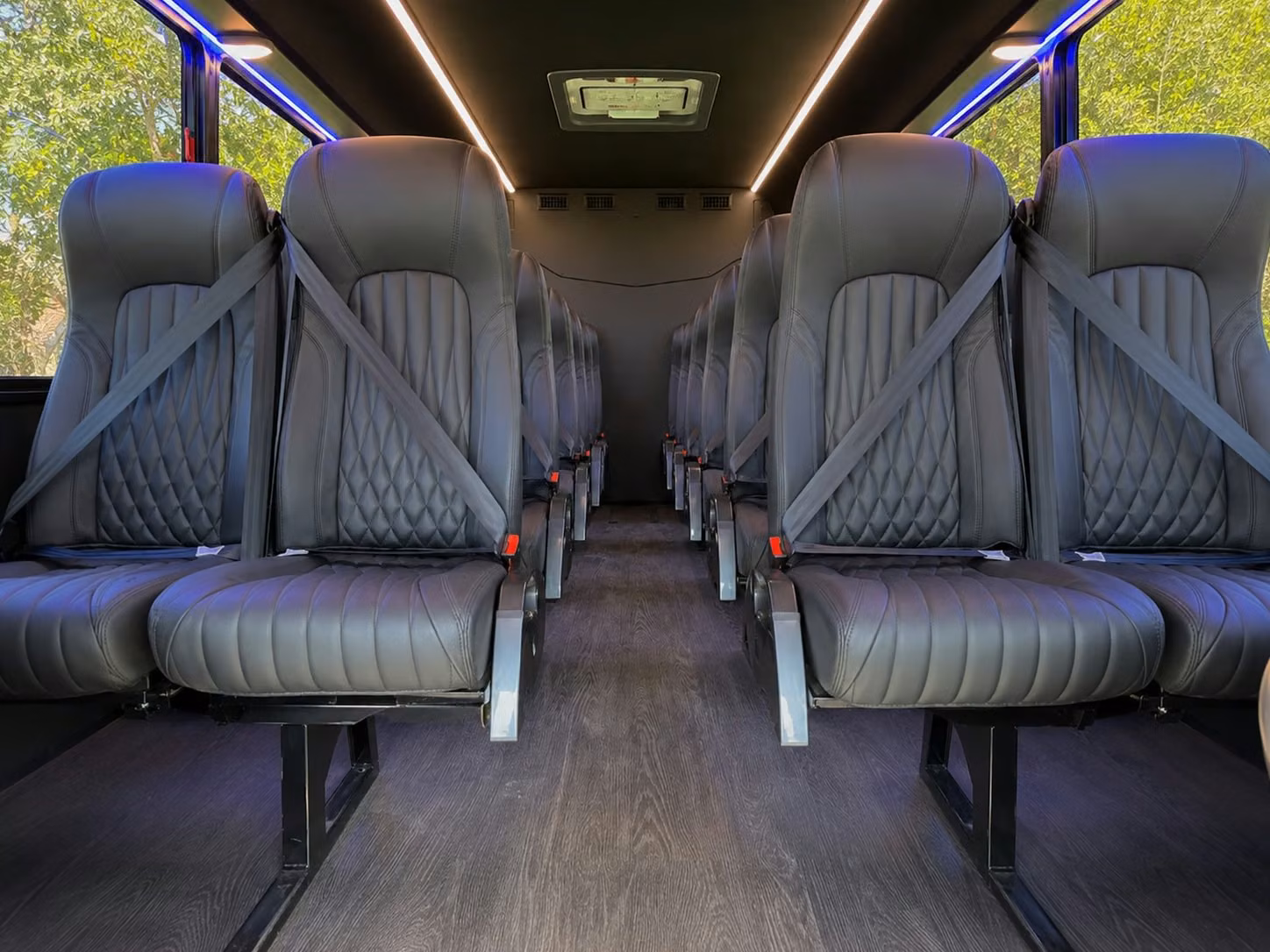 15 passenger minibus inside