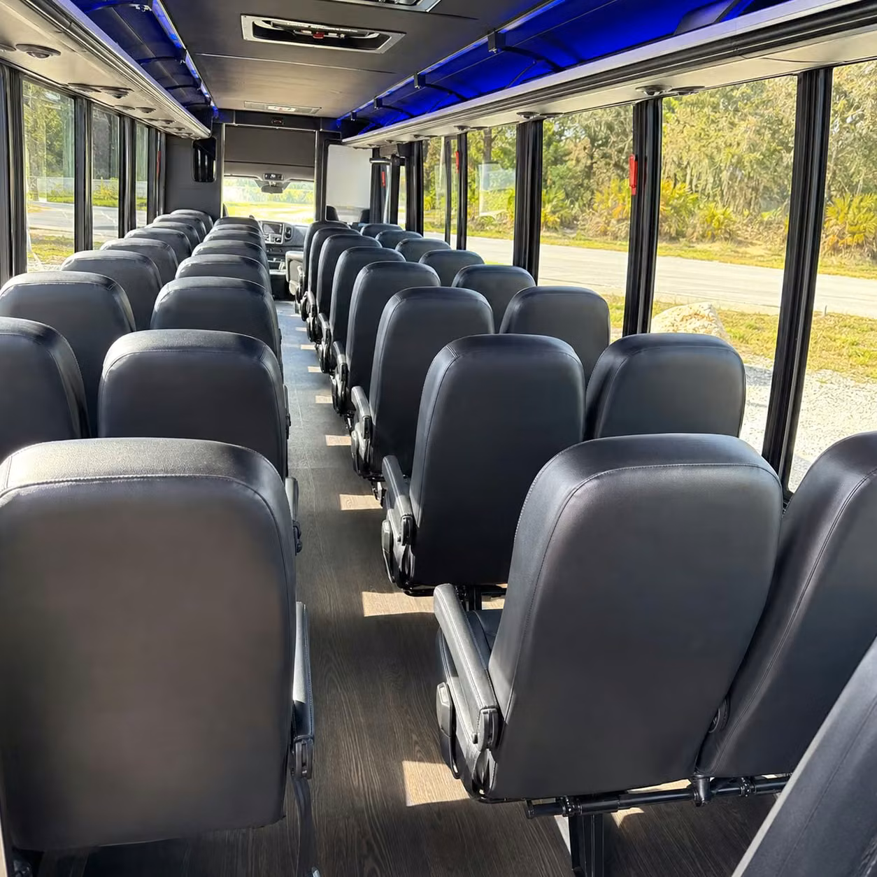 30 passenger minibus inside