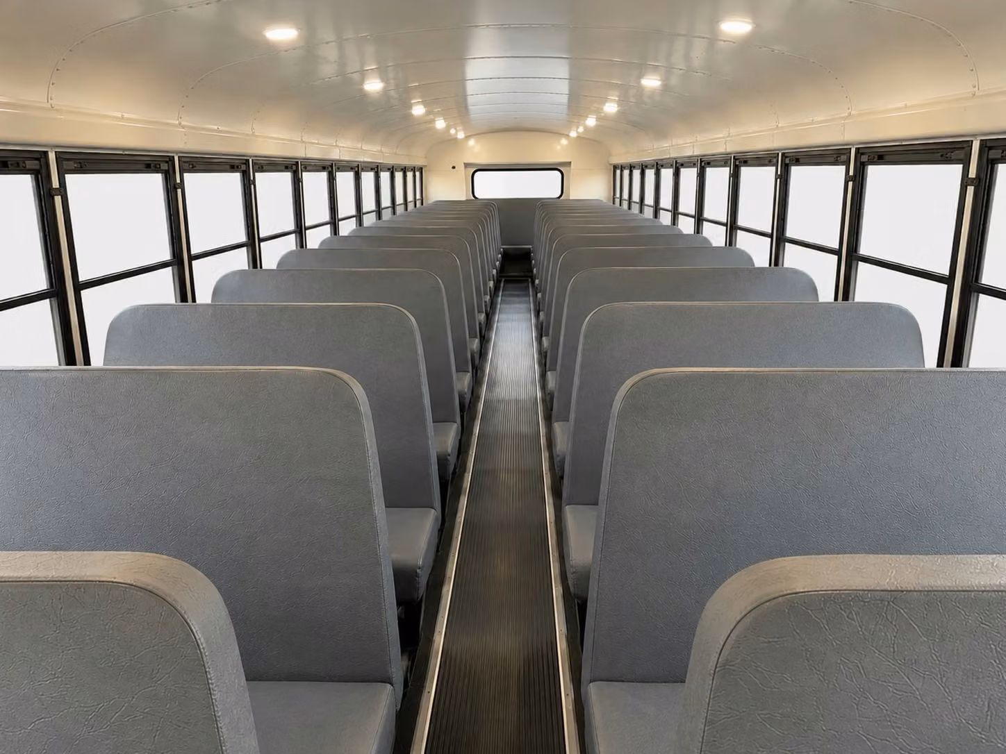 school bus inside